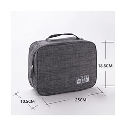 Babyhug Multifunctional Portable Travel Toiletry Bag with Straps - Black