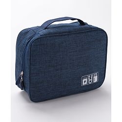 Babyhug Multifunctional Portable Travel Toiletry Bag with Straps - Black