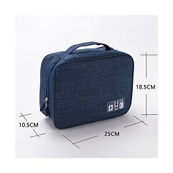 Babyhug Multifunctional Portable Travel Toiletry Bag with Straps - Black