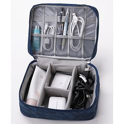 Babyhug Multifunctional Portable Travel Toiletry Bag with Straps - Black