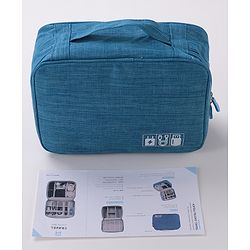 Babyhug Multifunctional Portable Travel Toiletry Bag with Straps - Black