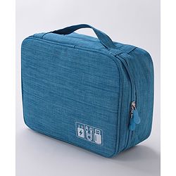 Babyhug Multifunctional Portable Travel Toiletry Bag with Straps - Black