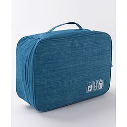 Babyhug Multifunctional Portable Travel Toiletry Bag with Straps - Black