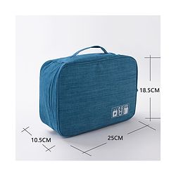Babyhug Multifunctional Portable Travel Toiletry Bag with Straps - Black