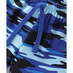 Babyhug Cotton Knit Shorts Camouflage Print Pack of 3- Multicolor