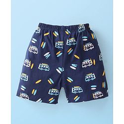 Babyhug Cotton Knit  Striped Shorts Pack of 3 - Multicolour
