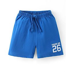 Babyhug Cotton Knit Shorts With Football Print Pack of 3 - Multicolour