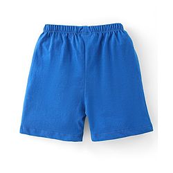 Babyhug Cotton Knit Shorts With Football Print Pack of 3 - Multicolour