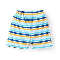 Babyhug Cotton Knit Shorts With Football Print Pack of 3 - Multicolour