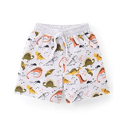 Babyhug Cotton Knit Striped Shorts Pack of 3 - Multicolour
