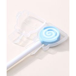Babyhug Silicone Candy Shape Baby Tongue Cleaner- Blue