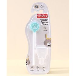 Babyhug Silicone Candy Shape Baby Tongue Cleaner- Green