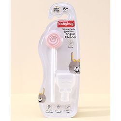 Babyhug Silicone Candy Shape Baby Tongue Cleaner- Blue