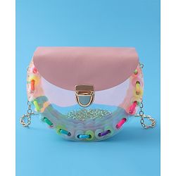 Babyhug  Free Size  Sling Bag with Beads Detailing - Pink