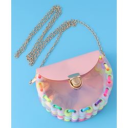 Babyhug  Free Size  Sling Bag with Beads Detailing - Pink