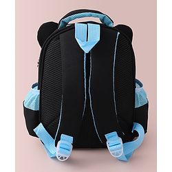 Babyhug Fashion  Backpack with Panda Theme Design - Black
