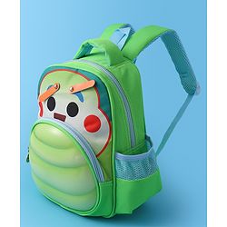 Babyhug Fashion  Backpack with Cartoon Theme Design - Green