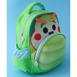 Babyhug Fashion  Backpack with Cartoon Theme Design - Green
