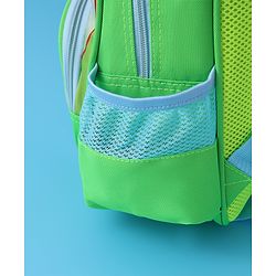 Babyhug Fashion  Backpack with Cartoon Theme Design - Green