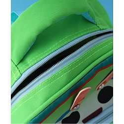 Babyhug Fashion  Backpack with Cartoon Theme Design - Green