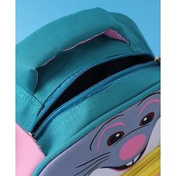 Babyhug Fashion Backpack with Mouse Theme Design - Grey