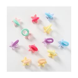 Babyhug Free Size Rubber Band with Floral Applique Pack of 12 - Multicolor