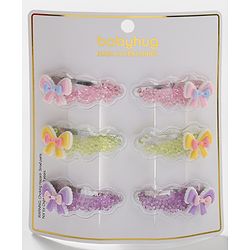 Babyhug Free Size Snap Clips Pack of 6 - Multicolor