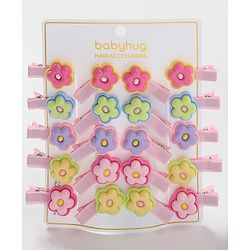 Babyhug Free Size Hair Pins & Clips Pack of 20 - Multicolor