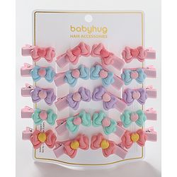 Babyhug Free Size Hair Pins & Clips Pack of 20 - Multicolor