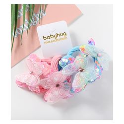 Babyhug Free Size Rubber Band & Scrunchies Sets Pack of 4 - Multicolor