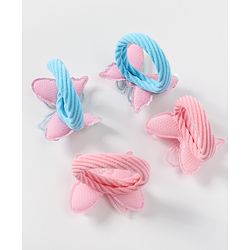Babyhug Free Size Rubber Band & Scrunchies Sets Pack of 4 - Multicolor