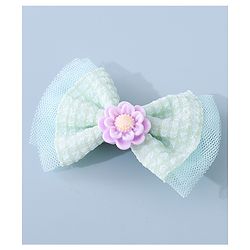 Babyhug Bow & Butterfly Clips with Floral Applique  Free Size  - Multicolor
