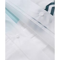 Babyhug Full Sleeves Hooded Raincoat Panda Print - White