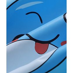 Babyhug Full Sleeves Hooded Raincoat Dolphin Print - Blue