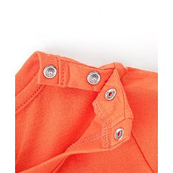 Babyhug 100% Cotton Knit Half Sleeves T-Shirt Koala Graphics - Orange