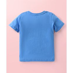 Babyhug Cotton Knit Half Sleeves T-Shirts with Striped & Beach Theme Print Pack of 3 - Blue & Yellow