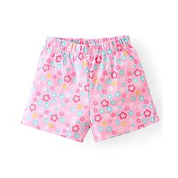 Babyhug Cotton Knit Half Sleeve Night Suit With Unicorn Print -  Blue & Pink