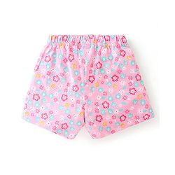 Babyhug Cotton Knit Half Sleeve Night Suit With Unicorn Print -  Blue & Pink
