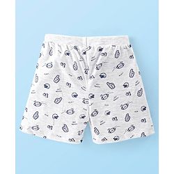 Babyhug Cotton Knit Striped Shorts Pack of 3- Multicolor