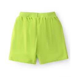 Babyhug Cotton Knit Striped & Shark Printed Shorts Pack of 3 - Green & Blue
