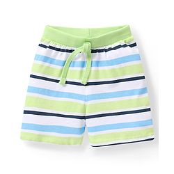 Babyhug Cotton Knit Space Shuttle Printed Shorts Pack of 3 - Multicolour
