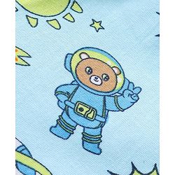 Babyhug Cotton Knit Space Shuttle Printed Shorts Pack of 3 - Multicolour