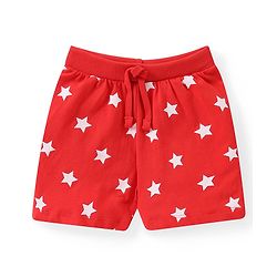 Babyhug Cotton Knit Dino & Stars Printed Shorts Pack of 3 - Multicolour