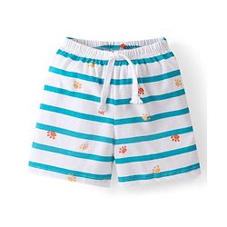 Babyhug Cotton Knit Shorts With Lion Print Pack of 3 - Multicolour