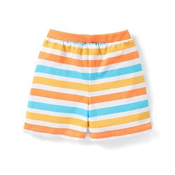 Babyhug Cotton Single Jersey Knit Shorts Striped & Palm Tree Print Pack of 3 - Multicolor