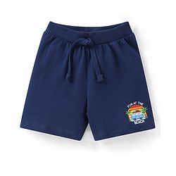 Babyhug Cotton Single Jersey Knit Shorts Striped & Palm Tree Print Pack of 3 - Multicolor