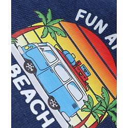 Babyhug Cotton Single Jersey Knit Shorts Striped & Palm Tree Print Pack of 3 - Multicolor