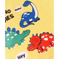 Babyhug Cotton Knit Striped & Dino Printed Shorts Pack of 3 - Multicolour