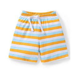 Babyhug Cotton Knit Jungle Safari Printed Shorts Pack of 3 - Multicolour
