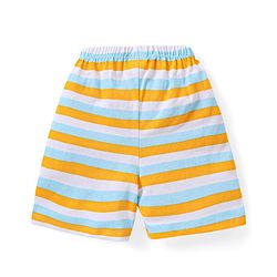 Babyhug Cotton Knit Jungle Safari Printed Shorts Pack of 3 - Multicolour